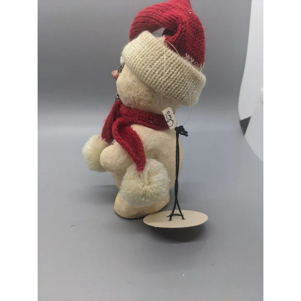 Dept 56 Christmas Ornament Billy Buttons Snowman Ornament Vintage Scarf Tree Hat
